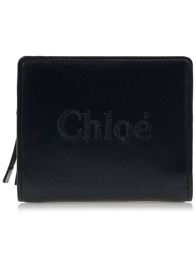 Sense Soft Leather Half Wallet Black - CHLOE - BALAAN 2