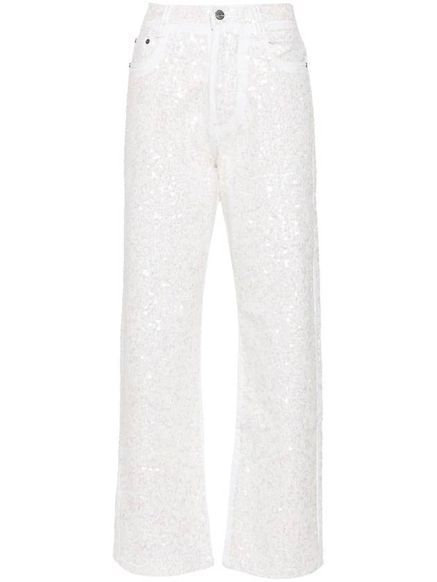 P.A.R.O.S.H. Guff Sequin-Embellished Straight Jeans - P.A.R.O.S.H. - BALAAN 1