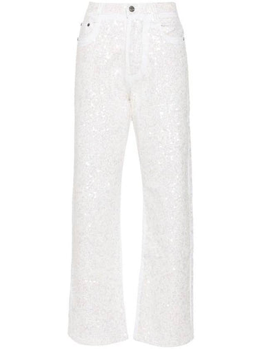 P.A.R.O.S.H. Guff Sequin-Embellished Straight Jeans - P.A.R.O.S.H. - BALAAN 1