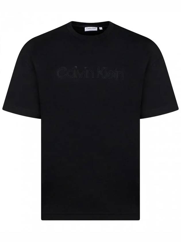 Short Sleeve T-Shirt K10K112727 BEH Black - CALVIN KLEIN - BALAAN 2