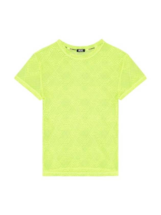 Uftee Melany Short Sleeve T-Shirt Yellow Fluo - DIESEL - BALAAN 2