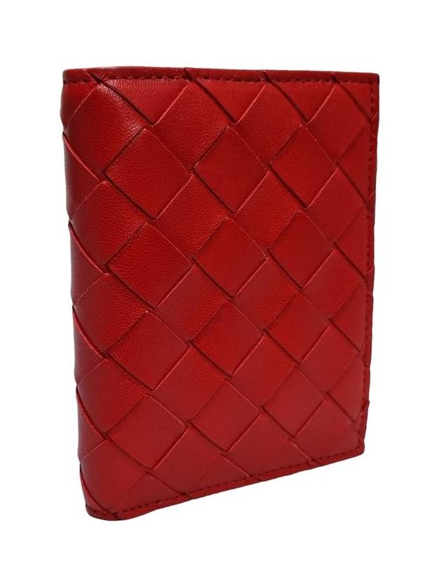 Women s 608059 Red Intrecciato Half Wallet - BOTTEGA VENETA - BALAAN 2