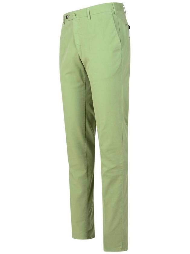 Pt01 'Slim' Green Cotton Pants - PT01 - BALAAN 2