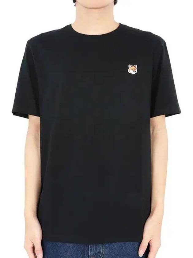 Fox Head Patch Classic Short Sleeve T-Shirt Black - MAISON KITSUNE - BALAAN 3