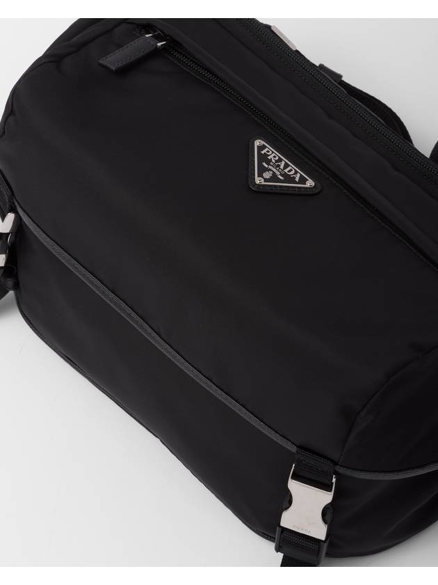 Re-Nylon Saffiano Shoulder Bag Black - PRADA - BALAAN 6