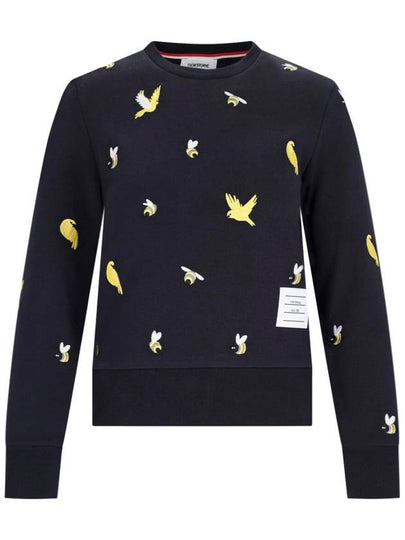 Loop Back Bird Bee Sweatshirt Navy - THOM BROWNE - BALAAN 2