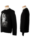 Men's Poseidon Print Sweatshirt Black - NEIL BARRETT - BALAAN 3