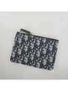 Oblique Jacquard Travel Kit Clutch Bag Blue - DIOR - BALAAN 6