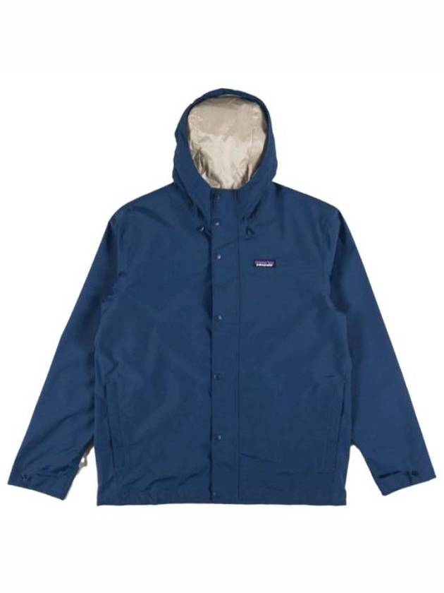 Men's Jackson Glacier Rain Hooded Jacket Blue - PATAGONIA - BALAAN 2