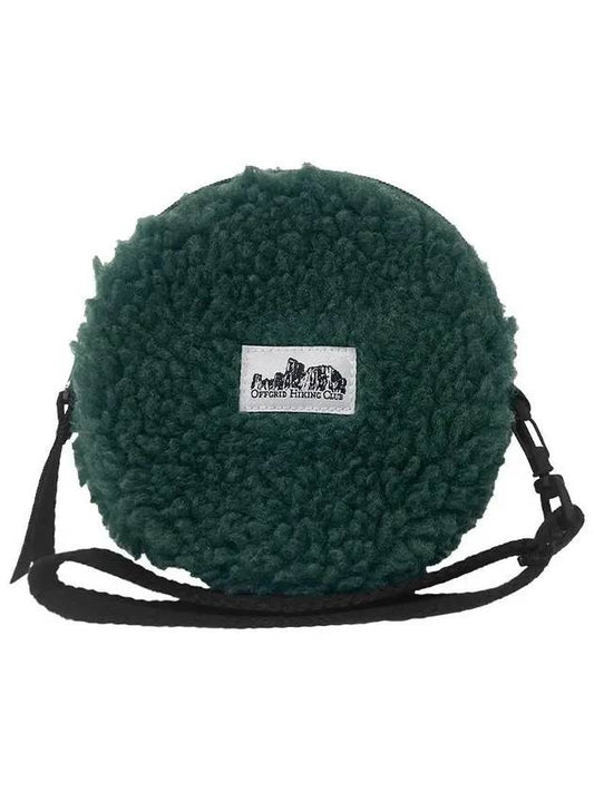 Fleece Round Pouch Cross Bag Green - OFFGRID - BALAAN 2