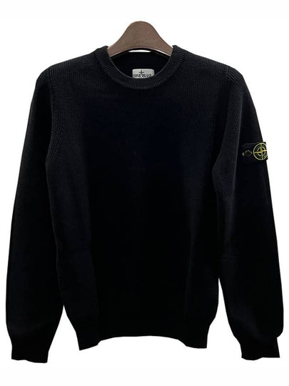 Kids Wappen Patch Cotton Knit 8 Black 7816504A3 V0029 - STONE ISLAND - BALAAN 2