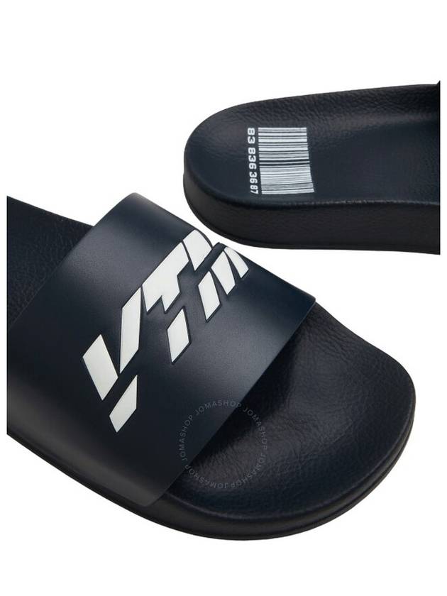 Vtmnts Men's Textured Logo Pool Slides, Brand Size 41 ( US Size 8 ) - VETEMENTS - BALAAN 2