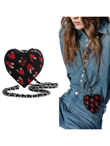 (Lux Ellis) ZV Crush Heart Cross Bag LWSG00113 - ZADIG & VOLTAIRE - BALAAN 1