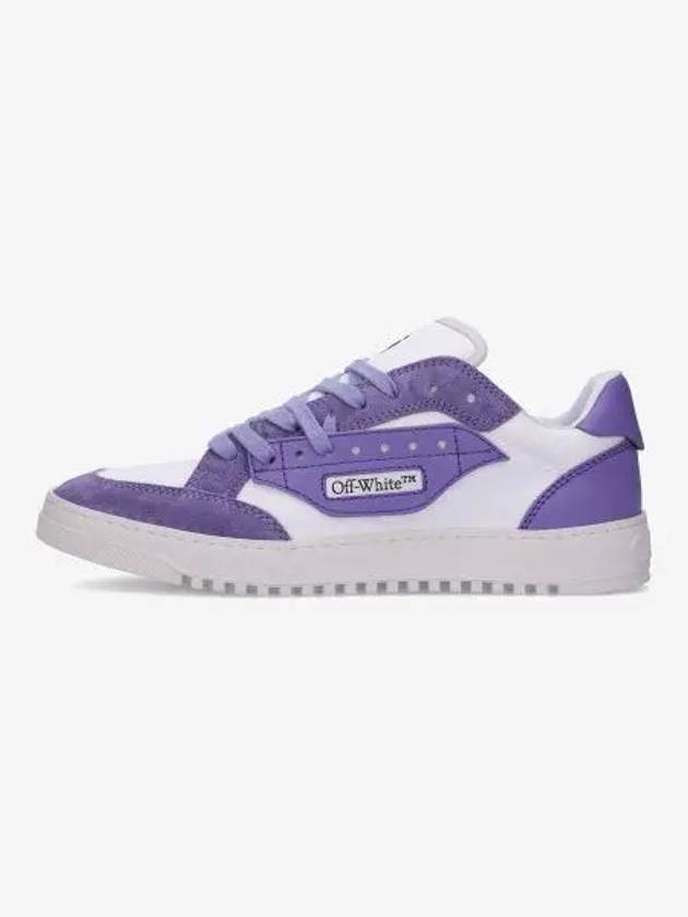 Off White Logo Print Low Top Sneakers Purple OWIA270S23FAB0010137 - OFF WHITE - BALAAN 1