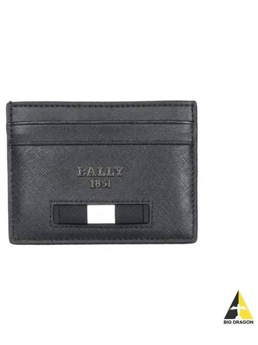 Metal Logo Card Wallet Black - BALLY - BALAAN 2