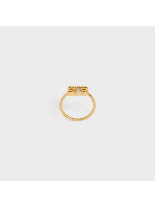 Triomphe Rhinestone Small Ring Gold - CELINE - BALAAN 1