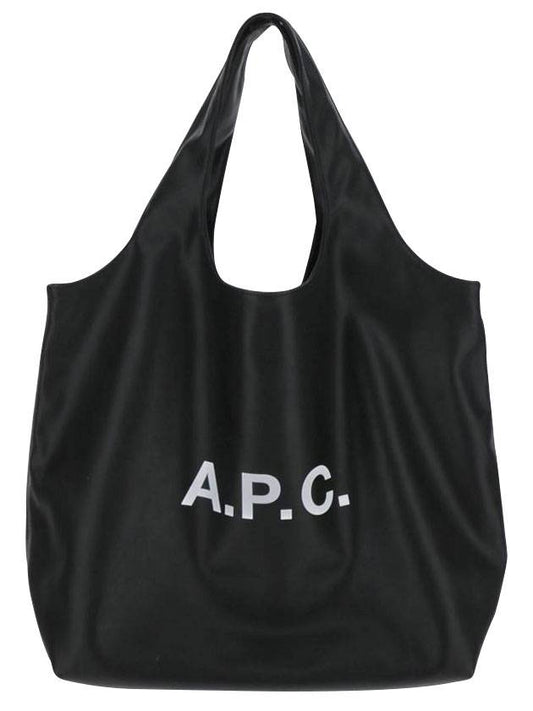 Ninon Logo Print Tote Bag Black - A.P.C. - BALAAN 1