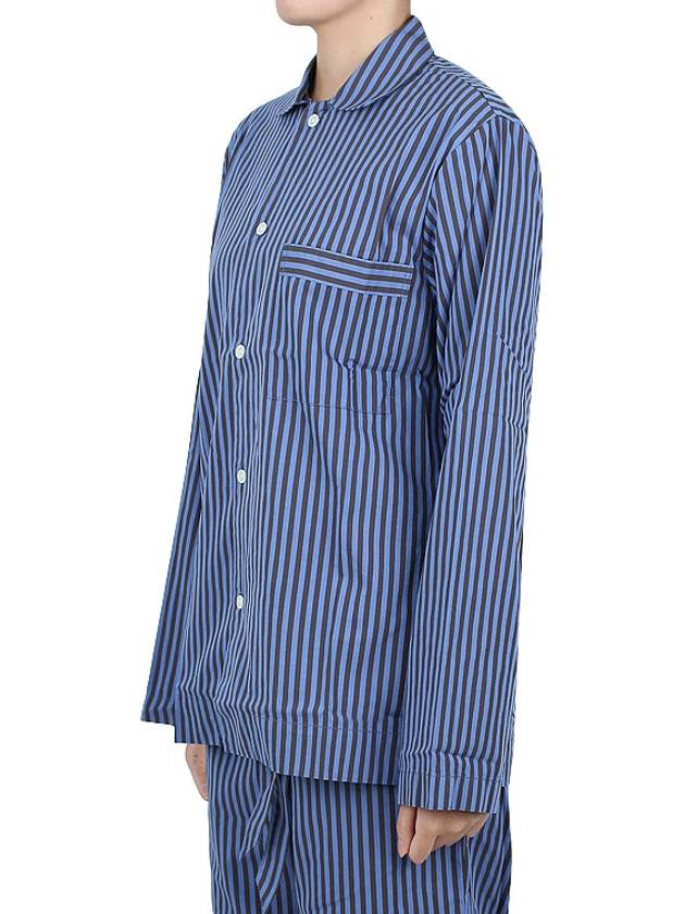 Poplin Striped Pajamas Long Sleeve Shirt - TEKLA - BALAAN 7