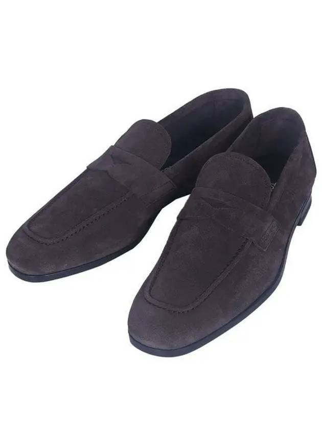 Suede Penny Loafer Brown - TOM FORD - BALAAN 2