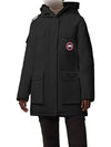 Expedition Logo Hooded Down Parka Black - CANADA GOOSE - BALAAN 2