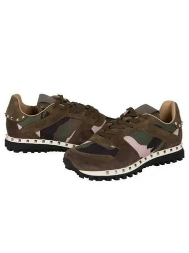 Rockstud camo pattern sneakers 270054 - VALENTINO - BALAAN 1