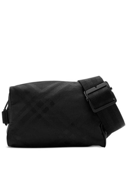 Check Jacquard Belt Bag Black - BURBERRY - BALAAN 2