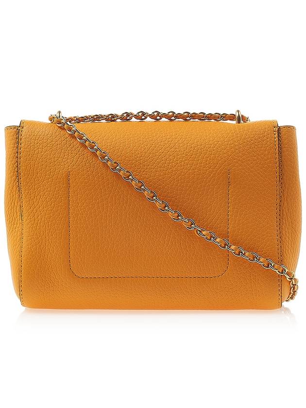 Lily Satchel Chain Leather Cross Bag Yellow - MULBERRY - BALAAN 4