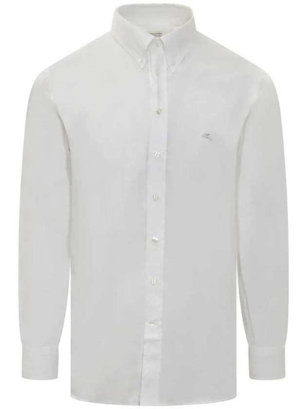 Logo embroidered button shirt 163658277 0990 - ETRO - BALAAN 1