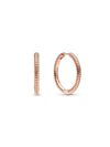 Women's Moments Charm Hoop Earrings Rose Gold - PANDORA - BALAAN 1