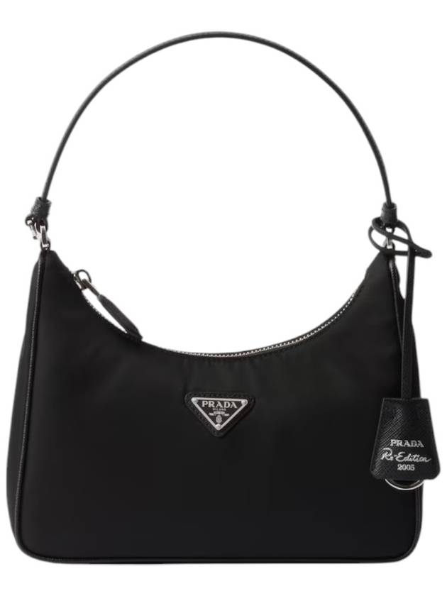 Re-Edition 2005 Saffiano Trimming Re-Nylon Shoulder Bag Black - PRADA - BALAAN 7