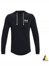 Men's Rival Terry Hoodie Black - UNDER ARMOUR - BALAAN 2