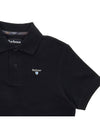 Tartan Pique Short Sleeve Polo Shirt Black - BARBOUR - BALAAN 5