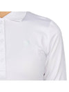 Golf wear polo brushed long sleeve t-shirt G01562 001 - HYDROGEN - BALAAN 8