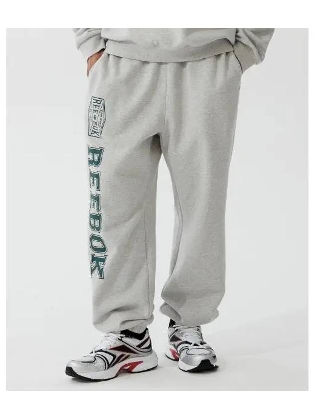 Pump Brushed Sweat Jogger Pants Gray - REEBOK - BALAAN 1