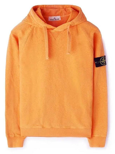 Men's Waffen Patch OLD Treatment Cotton Hoodie Orange - STONE ISLAND - BALAAN 2