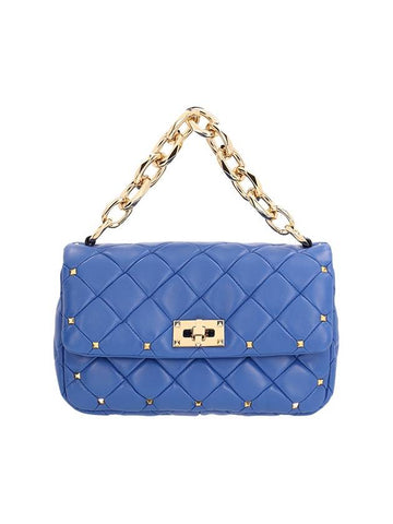 ROCKSTUD SPIKE BAG IN PATCHWORK NAPPA - VALENTINO - BALAAN 1