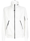 Lens Wappen Soft Shell Zip-Up Jacket White - CP COMPANY - BALAAN 2