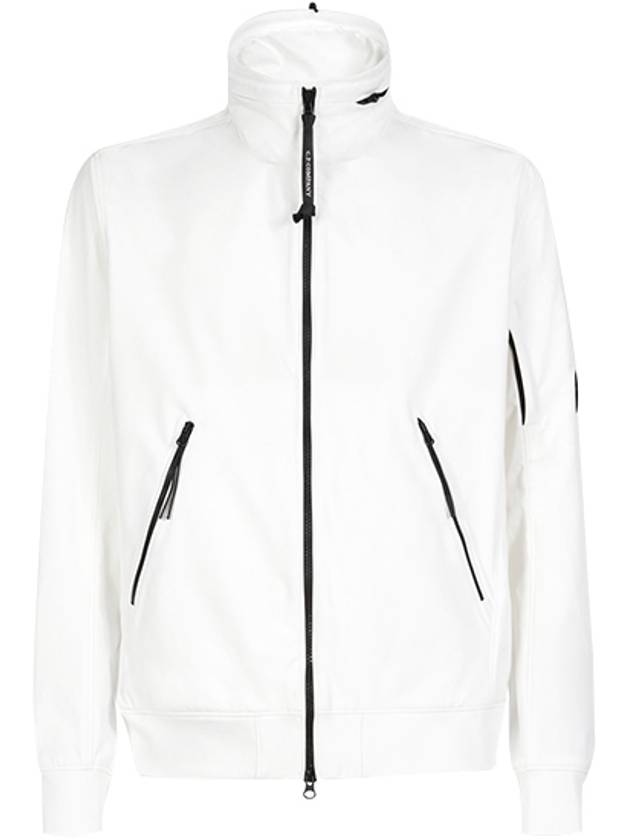 Lens Wappen Soft Shell Zip-Up Jacket White - CP COMPANY - BALAAN 2