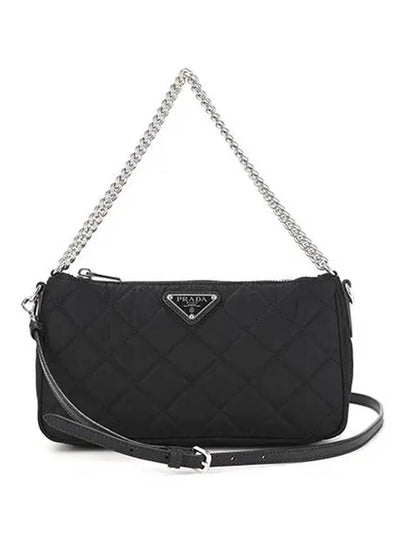 Tessuto Quilted Chain Shoulder Bag Black - PRADA - BALAAN 2