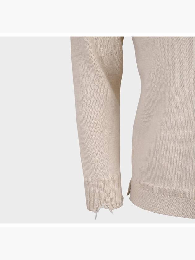 Bunny Wool Knit Top Beige - MAISON MARGIELA - BALAAN 7