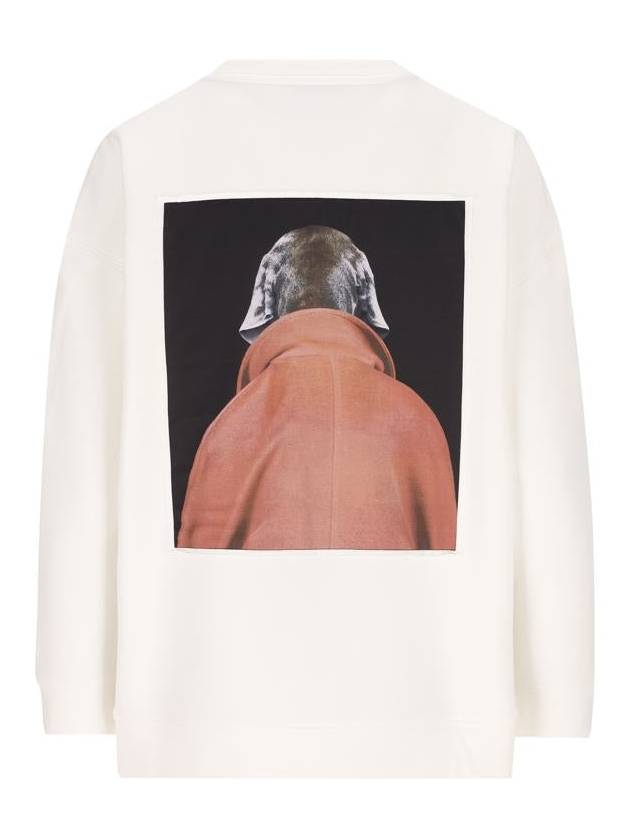 Bacco Print Cotton Sweatshirt White - MAX MARA - BALAAN 3