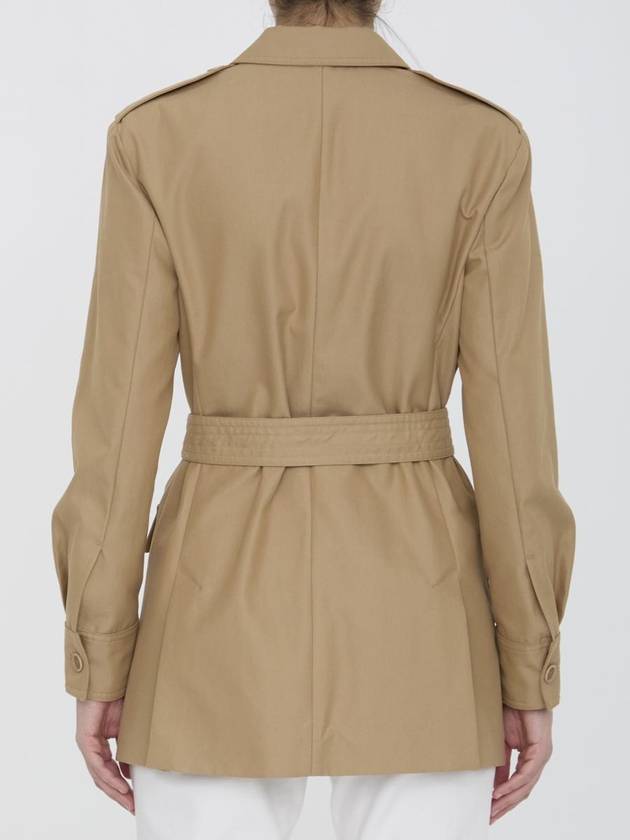 Pacos Belted Long Sleeved Jacket Beige - MAX MARA - BALAAN 5