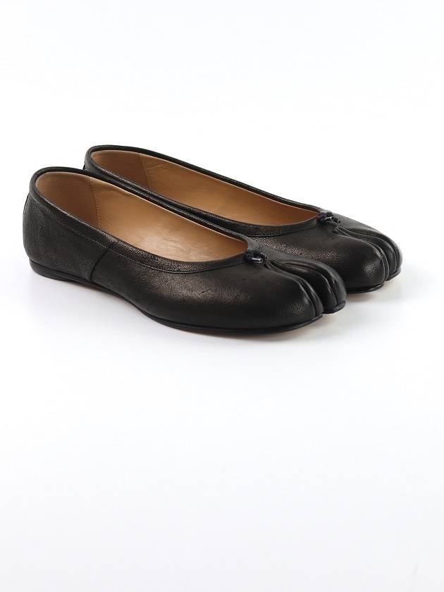 Tabi Leather Flat Black - MAISON MARGIELA - BALAAN 5