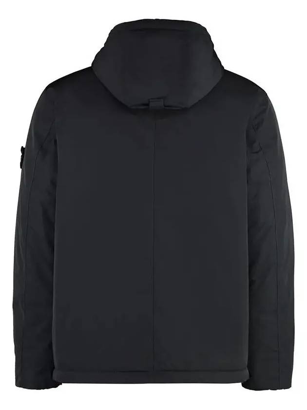 Techno Fabric Hooded Jacket Black - STONE ISLAND - BALAAN 3