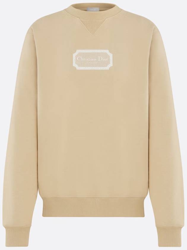 Logo Sweatshirt Beige - DIOR - BALAAN 3