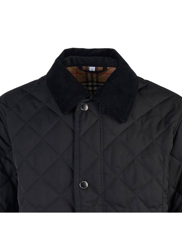 Quilted Thermoregulated Barn Jacket Black - BURBERRY - BALAAN 5