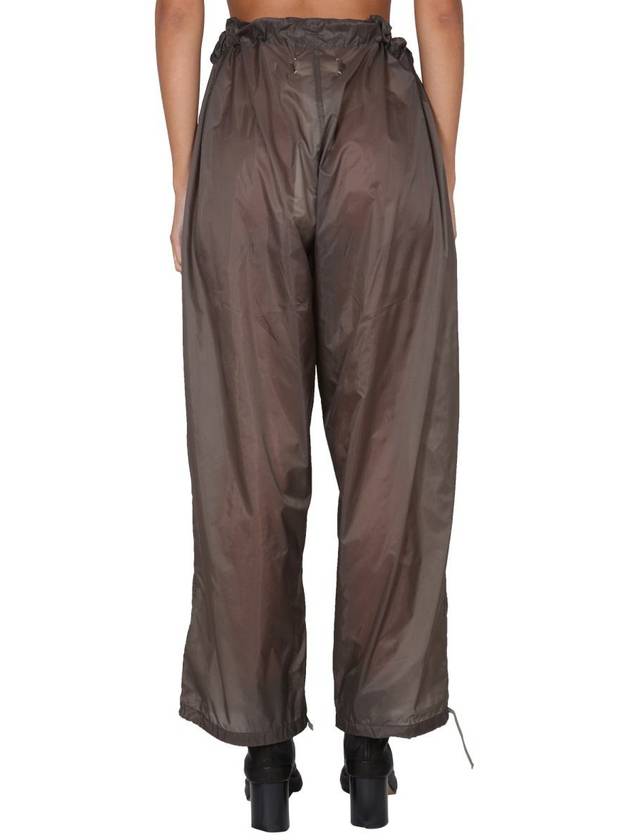 Women's Nylon Straight Pants Asphalt - MAISON MARGIELA - BALAAN 5