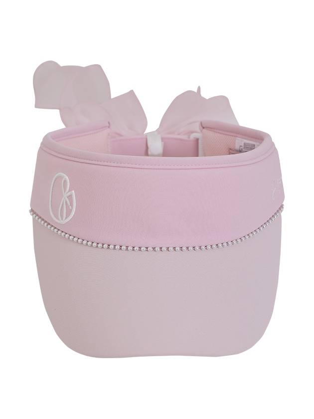 Golf Wear Pearl Line Ribbon Sun Cap Pink - J JANE - BALAAN 2