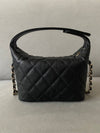 25C Cruise Mini Chain Hobo Bag Top Handle Caviar Black Gold Plated AP4386 - CHANEL - BALAAN 2