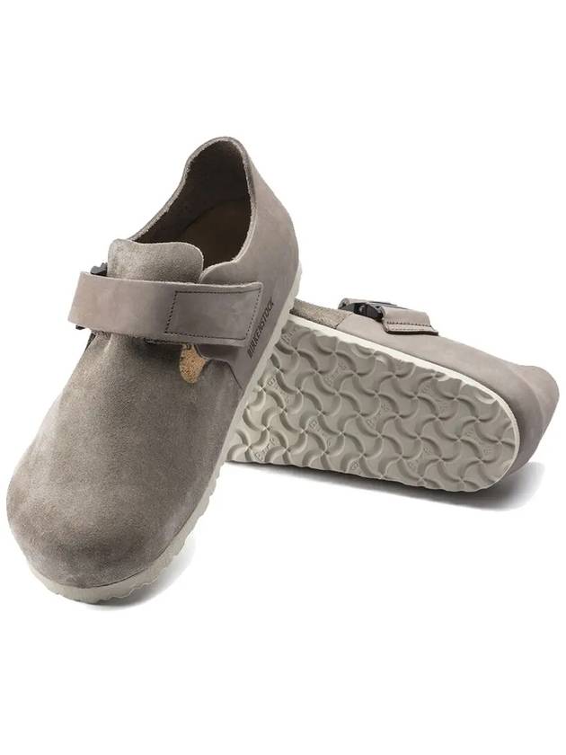 London Buckle Strap Suede Sandals Taupe - BIRKENSTOCK - BALAAN 4